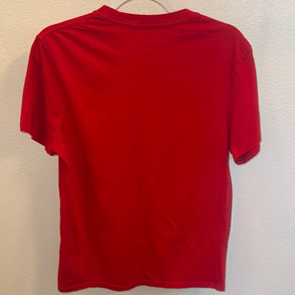 Guess Los Angeles Red Graphic Logo T-Shirt Short Sleeve Casual Streetwear Size S - Picture 4 of 4